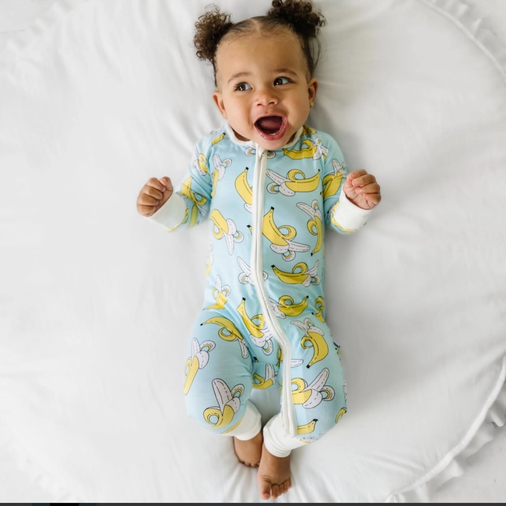 Little Sleepies Zippy 0-3mo Bananas